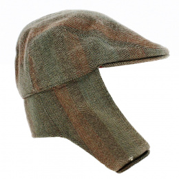 Flat cap with earflaps - Kangol