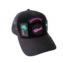 Baseball Trucker Full Patch Miami Cap - Scratchy's