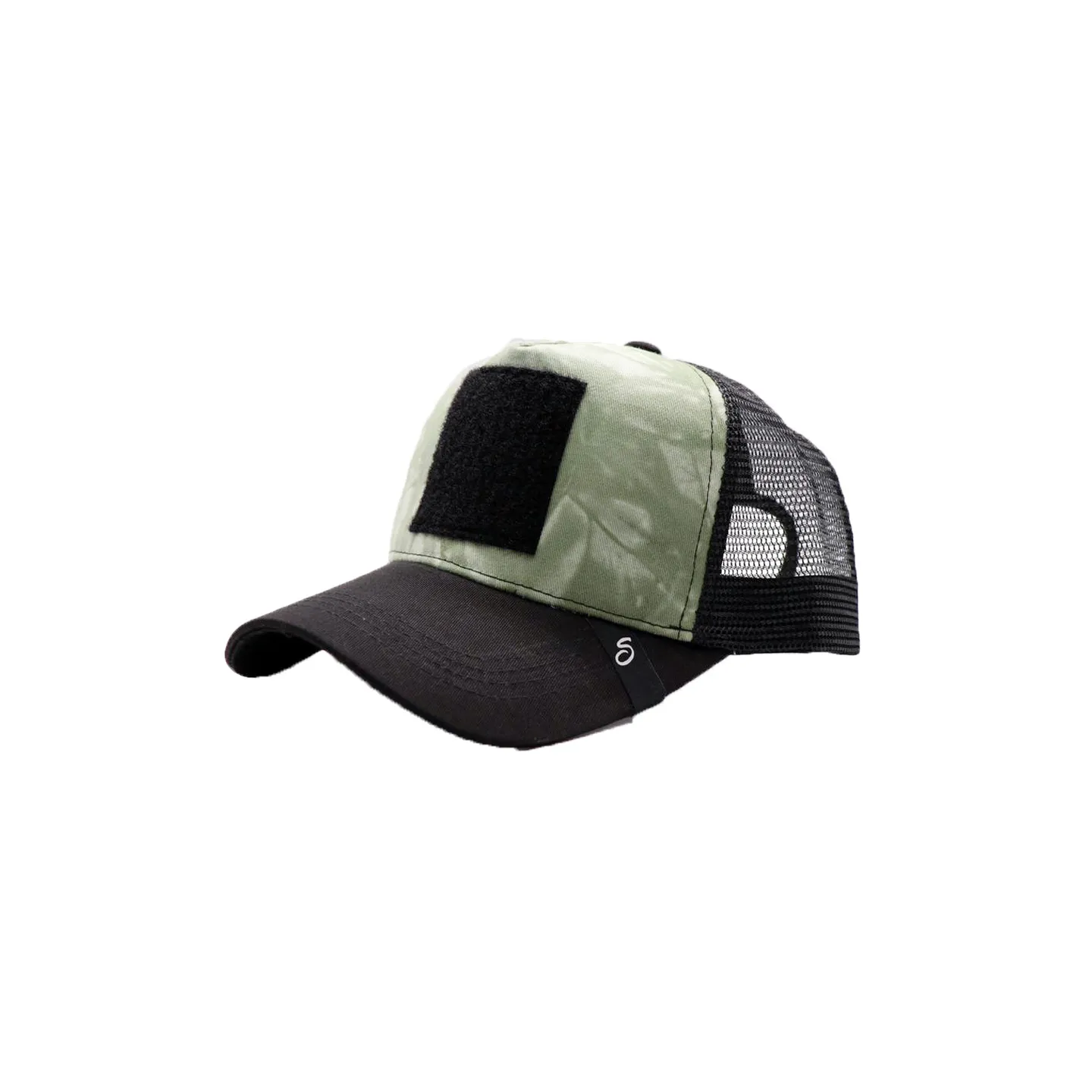 Casquette Baseball Trucker Patch Tie Dye Kaki - Scratchy's Reference : 17879 | Chapellerie Traclet