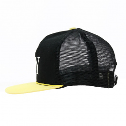 Trucker NY Cap Black & Yellow - Traclet
