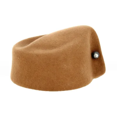 Chapeau Cloche Feutre Laine Lucia Marron - Traclet | Chapellerie Traclet Référence : 18479