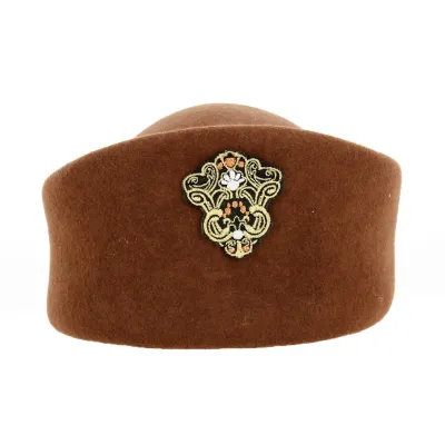 Toque Laine Patch brodé Marron - Traclet Reference : 18484 | Chapellerie Traclet