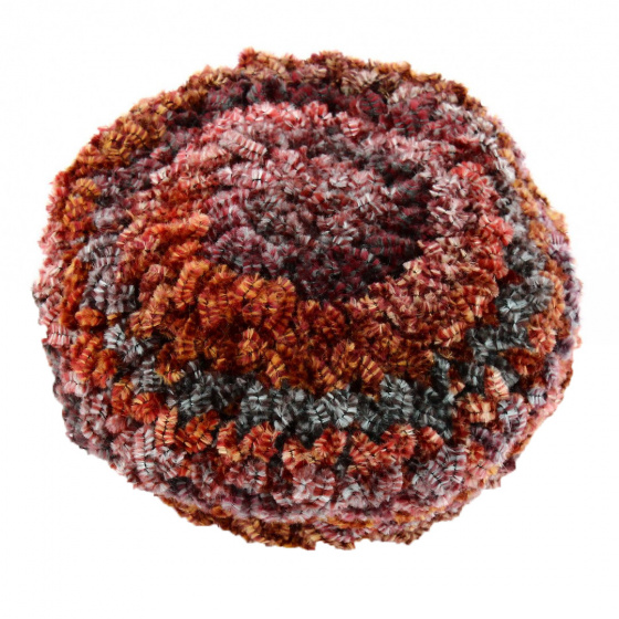 Casquette Gavroche Tricot Acrylique Bordeaux - Traclet