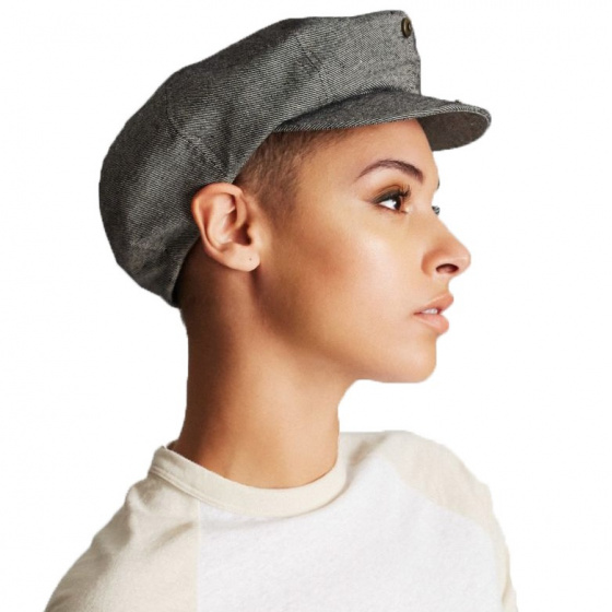 Casquette Brood Blue Denim Coton - Brixton