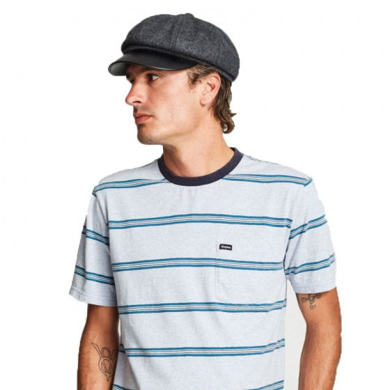 Casquette Gavroche Montreal Gris et Noir- Brixton