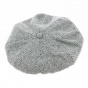 Wool Newsboy Cap with Flower - Traclet