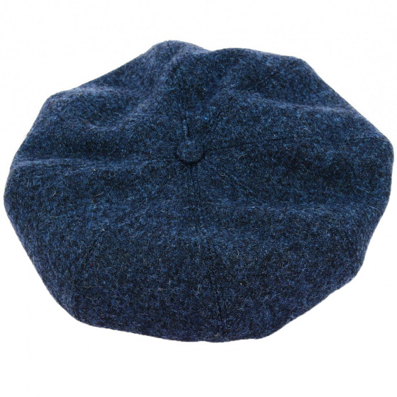 Wool Newsboy Cap with Flower - Traclet