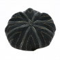 Gavroche Black & Brown Striped Cap - Traclet