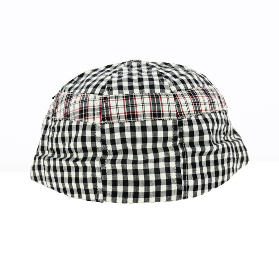 Black and White Checkered Baseball Cap - Torpedo