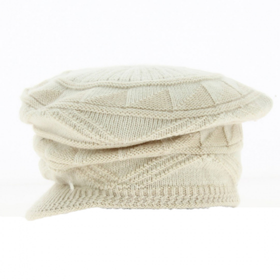 Casquette gavroche Laine Beige - Traclet