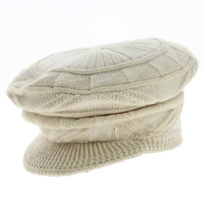 Beige Wool Newsboy Cap - Traclet Reference: 18501 | Chapellerie Traclet