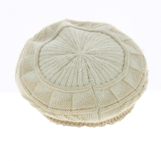 Casquette gavroche Laine Beige - Traclet