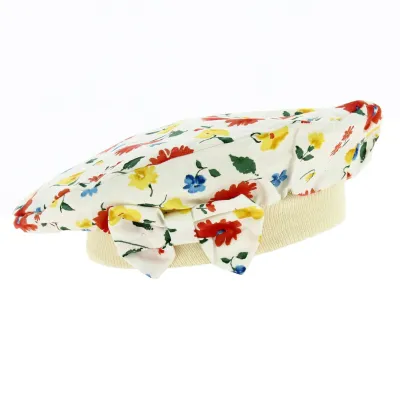 Kids Romaine Floral Cotton Beret - Traclet Reference: 18506 | Traclet Hat Shop