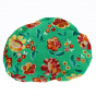 Kids' Floral Green Cotton Romaine Beret - Traclet