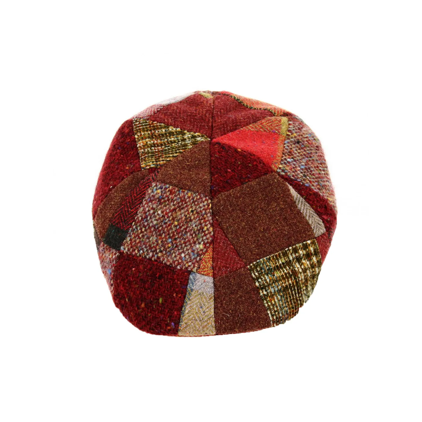 Casquette Bombée Laine Patchwork Bordeaux - City Sport Reference : 18520 | Chapellerie Traclet
