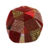 Casquette Bombée Laine Patchwork Bordeaux - City Sport Reference : 18520 | Chapellerie Traclet