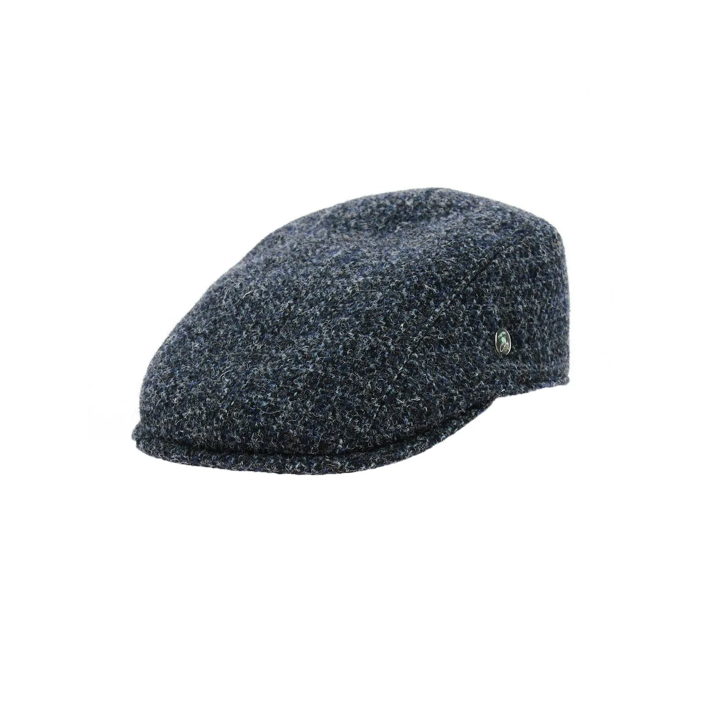 Blue Wool Relaxed Flat Cap - City Sport Reference: 18521 | Chapellerie Traclet