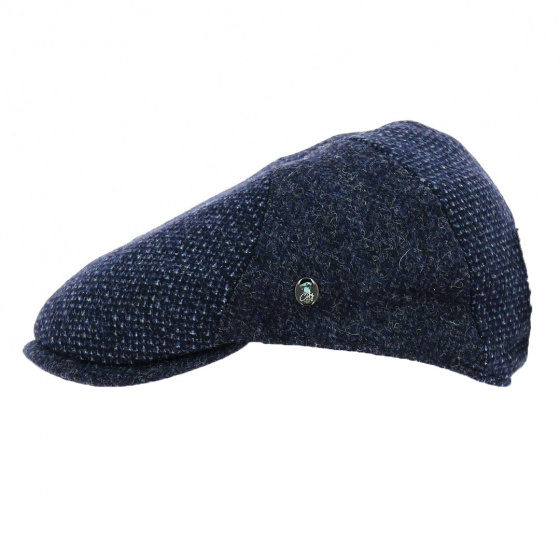 Blue Wool Fancy Flat Cap - City Sport