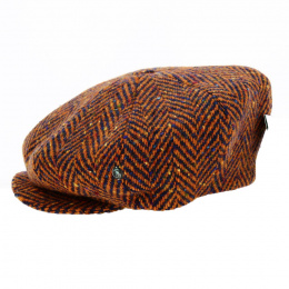 Casquette Irlandaise Relax Chevrons Laine Orange - City Sport