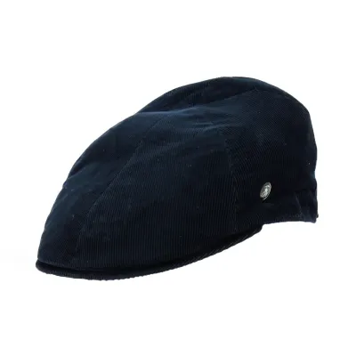 Navy Blue Velvet Rounded Cap - City Sport Reference: 18527 | Chapellerie Traclet