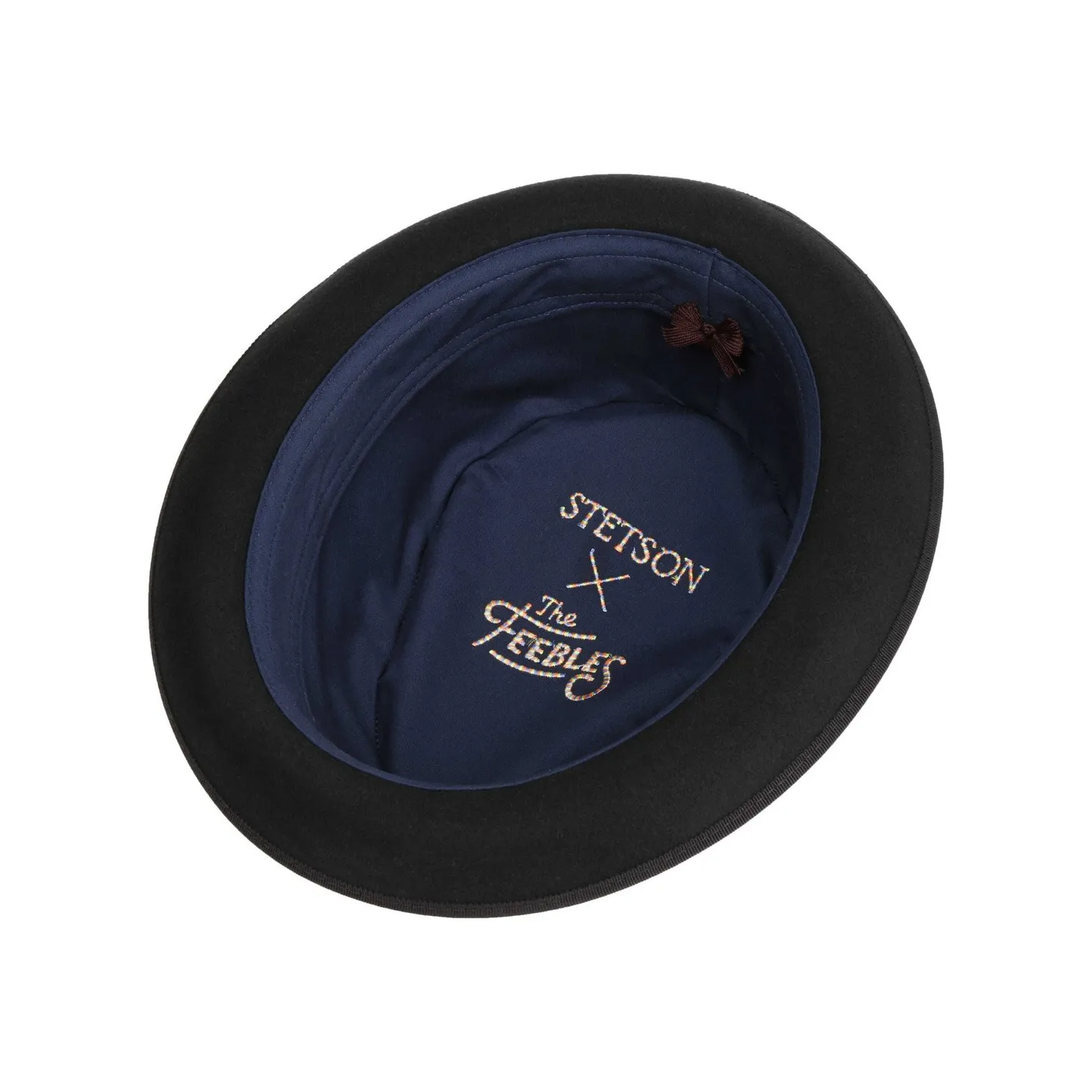 Chapeau Porkpie Diamond Card Noir - Stetson x Feebles Référence : 18532 | Chapellerie Traclet