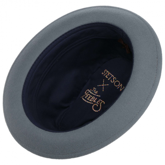 Chapeau Trilby Feutre Laine Bleu ciel - Stetson Chapeau Trilby Feutre Laine Bleu ciel - Stetson