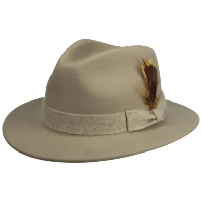 Chapeau Kentucky Feutre Laine Beige - Stetson Reference : 18534 | Chapellerie Traclet