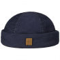 Navy Cotton Peyron Docker Beanie - Stetson