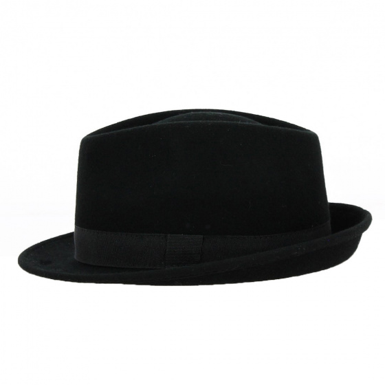 Chapeau Trilby Feutre Noir - Traclet Chapeau Trilby Feutre Noir - Traclet