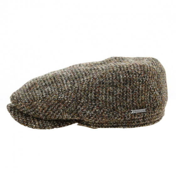 Stetson Austin Flat Cap in Beige Wool