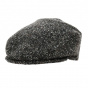 Black Chevron Flat Cap - Traclet