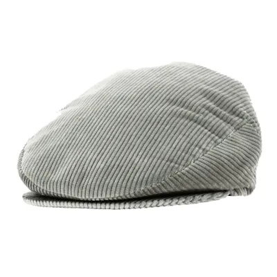Grey Velvet Flat Cap - Traclet Reference: 18538 | Traclet Hat Shop