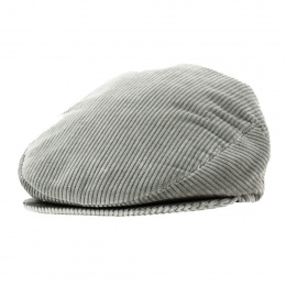 Grey Velvet Flat Cap - Traclet