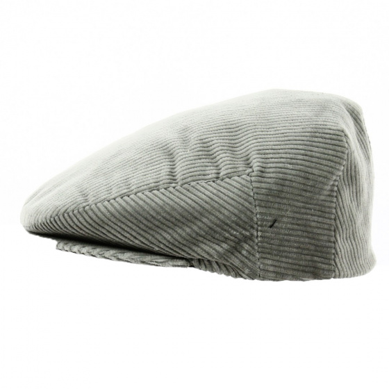 Casquette Plate Velours Gris - Traclet