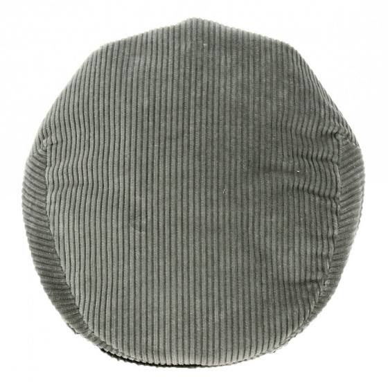 Casquette Plate Velours Gris - Traclet
