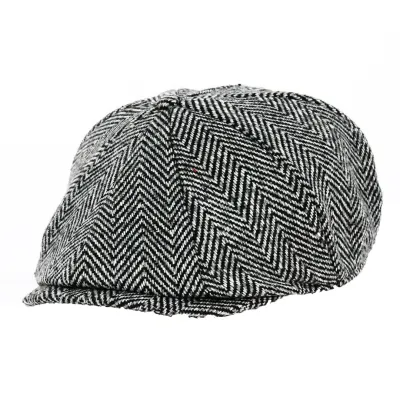 Casquette Bec de Canard Chevrons Noir - Traclet Reference : 18539 | Chapellerie Traclet