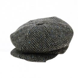 Relax Herringbone Irish Cap Brown Wool - City Sport