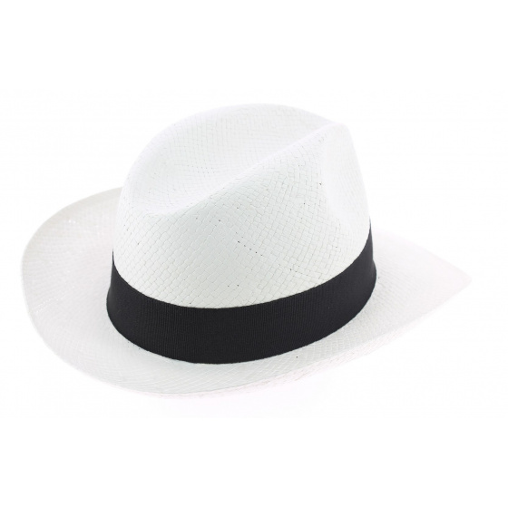 Chapeau Panama Moden Ruban Marine - Traclet