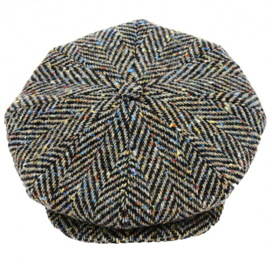 Camel Wool Chevron Relaxed Irish Cap - City Sport