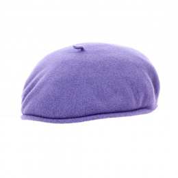 Kids Purple Wool Beret Cap - Kangol