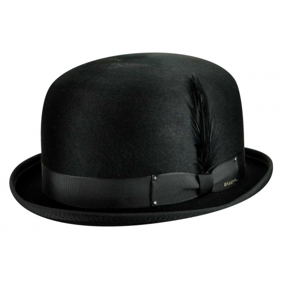 Harker Melon Hat Black Felt - Bailey