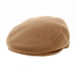 Casquette Plate Cachemire Camel - Traclet