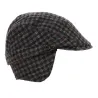 Casquette Cache-Oreilles Carreaux Laine - Traclet Reference : 18562 | Chapellerie Traclet