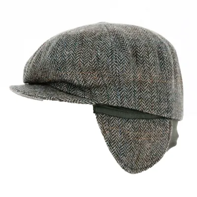 Grey Wool Ear Flap Cap - Traclet Reference: 18567 | Chapellerie Traclet