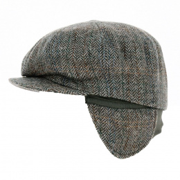 Grey Wool Ear Flap Cap - Traclet