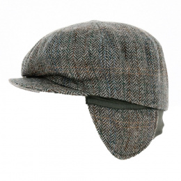 Gray Wool Earmuff Cap - Traclet
