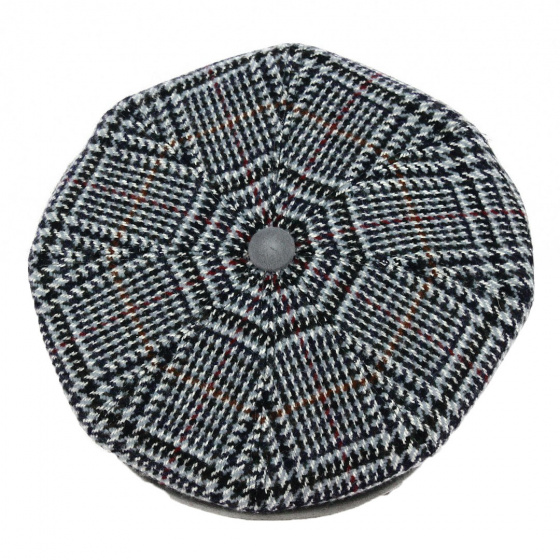 Wool & Cashmere Plaid Newsboy Cap - Traclet