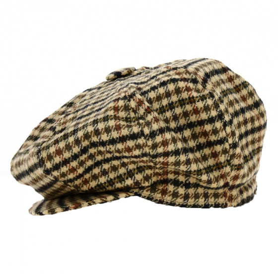 Casquette Irlandaise Laine à Carreaux - Traclet