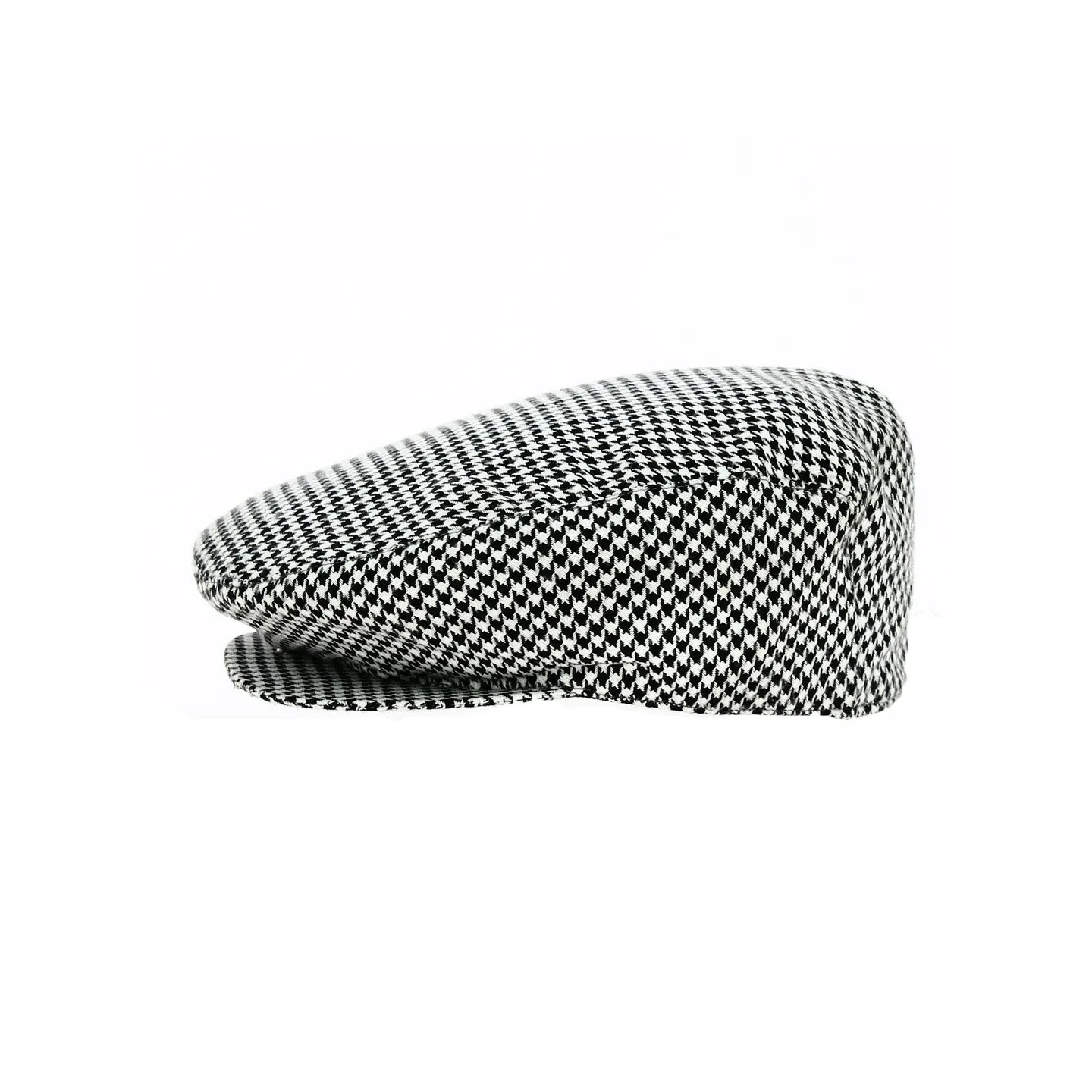 Kids' Grey Houndstooth Flat Cap - Traclet Reference: 18572 | Traclet Hat Shop