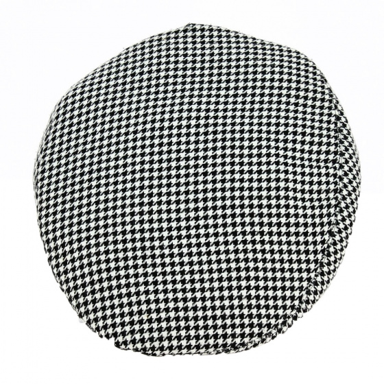 Kids' Grey Houndstooth Flat Cap - Traclet